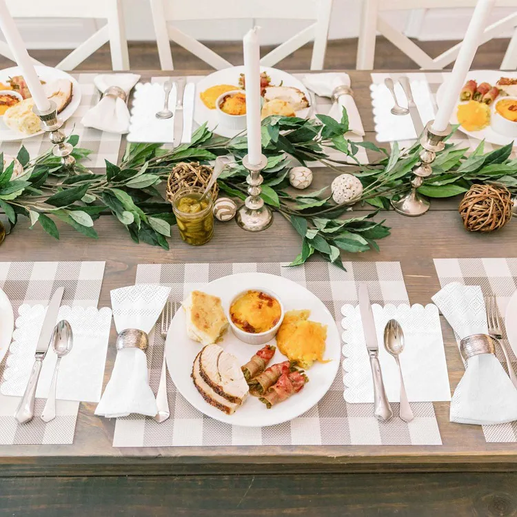 Pure White Double-Layer Embossed Napkins